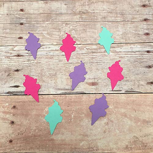 Ice Cream Cone Confetti Ice Cream Party Supplies Desert Theme Summer Decorations Ice Cream Cone Decorations Ice Cream Cut Outs