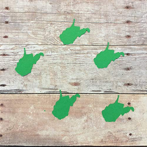 West Virginia Confetti West Virginia Decorations Rustic Party Supplies State Decorations Party Supplies West Virginia Cut Out
