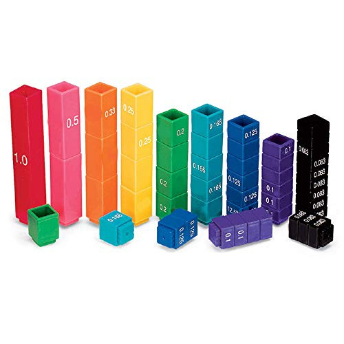 ETA hand2mind Plastic Rainbow Fraction Tower Linking Cubes (Set of 51) ETA hand2mind Plastic Rainbow Fraction Tower Linking Cubes (Set of 51)