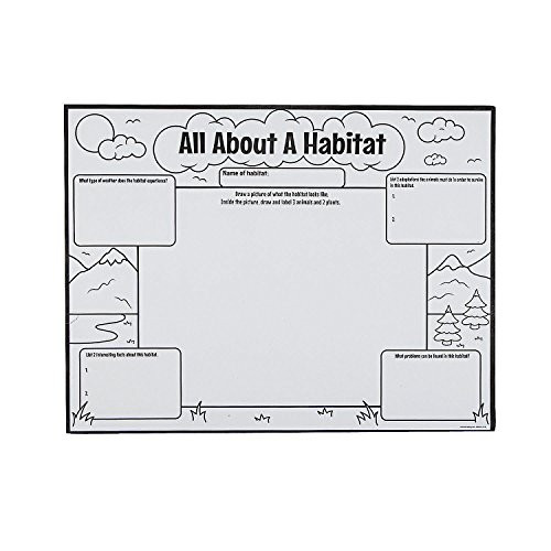 Fun Express Cyo All About A Habitat Posters - 30 Pieces - Educational and Learning Activities for Kids Fun Express Cyo All About A Habitat Posters - 30 Pieces - Educational and Learning Activities for Kids