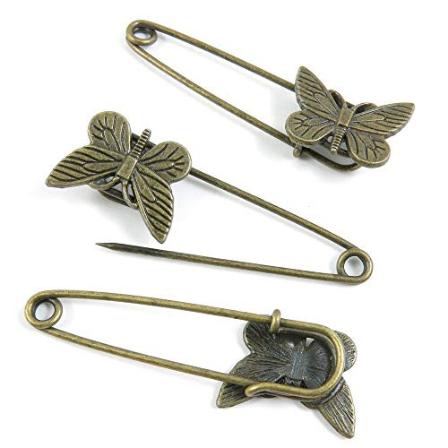 10 PCS Metal Antique Bronze Color Jewelry Making Supplies Charms Beading Crafting Wholesale 55812 Butterfly Safety Pins Brooch 10 PCS Metal Antique Bronze Color Jewelry Making Supplies Charms Beading Crafting Wholesale 55812 Butterfly Safety Pins Brooch