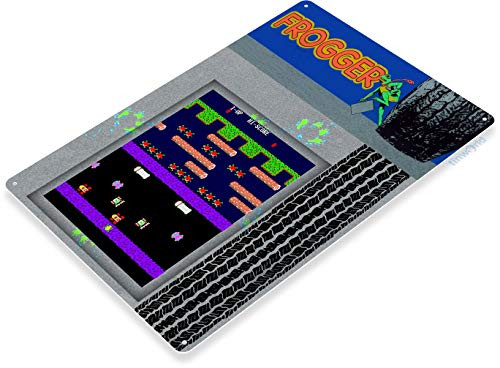 Tinworld TIN Sign  Frogger Arcade Shop Game Room Art Marquee Consol Metal Decor A399