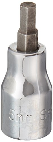SK Hand Tool 41404 Drive Hex 5mm Bit Socket, 3/8-Inch, Chrome