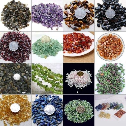 AliNature 100g Natural Colorful Quartz Crystal Mini Stone Rock Chips Healing Specimens Lot