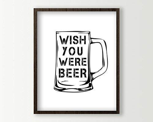 Beer Sign - Beer Mug Poster - Kitchen Wall Decor Wall Art print - Man Cave Decor - Gift for Men - Beer Lover Beer Sign - Beer Mug Poster - Kitchen Wall Decor Wall Art print - Man Cave Decor - Gift for Men - Beer Lover