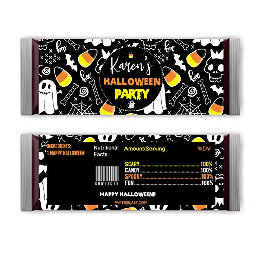 Ghosts and Candy Halloween Hershey Chocolate Bar Wrapper