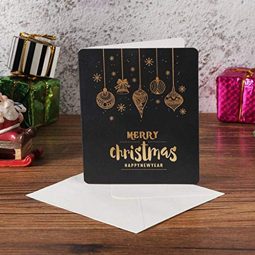 20 Pack Christmas Card Envelope Merry Christmas Greeting Card for Gift Box Party Favor-H