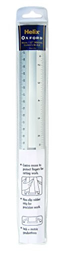 Helix 12 inch 30cm Metal Safety Rule