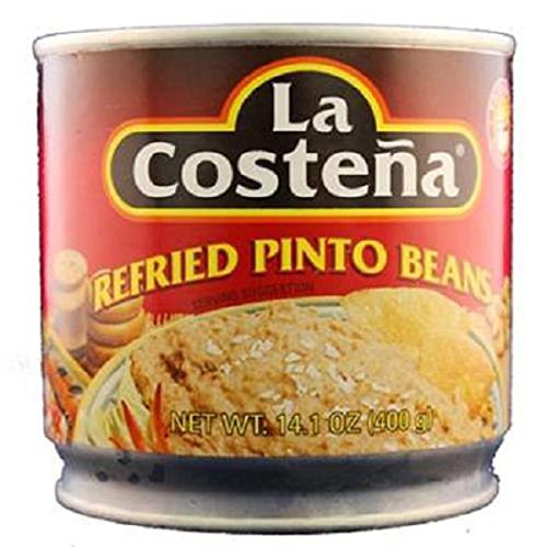 La Costena Refried Pinto Beans Count 1 - Mexican Food   Grab Varieties  and  Flavors