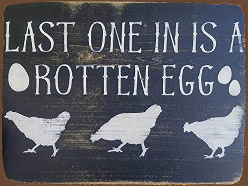 NGFD Funny Chicken Coop Tin Sign Fluffy Hut Funny Chicken Sign Chicken Decor Chicken Coop Tin Sign Last One in is A Rotten Egg Sign Coop Farm Chicken Coop Accessories Metal Chicken Signs 8X12 Inches NGFD Funny Chicken Coop Tin Sign Fluffy Hut Funny Chicken Sign Chicken Decor Chicken Coop Tin Sign Last One in is A Rotten Egg Sign Coop Farm Chicken Coop Accessories Metal Chicken Signs 8X12 Inches