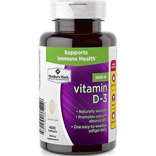Members Mark Vitamin D-3 5000 IU Dietary Supplement 400 ct. Members Mark Vitamin D-3 5000 IU Dietary Supplement 400 ct.