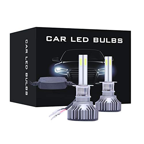 YXPCARS 4 Sides COB LED Headlight Bulbs Super Bright Conversion Kit High Low Beam Fog Lights Cool White Waterproof 52W 6500K 16000LM  H1
