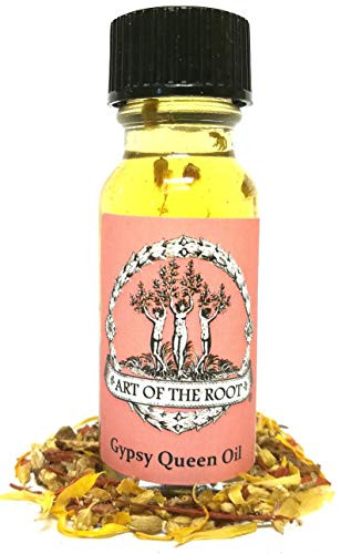 Gypsy Queen Oil 1 2 oz for Intuition Wisdom  and  Mystery Hoodoo Voodoo Wiccan Pagan Conjure Santeria