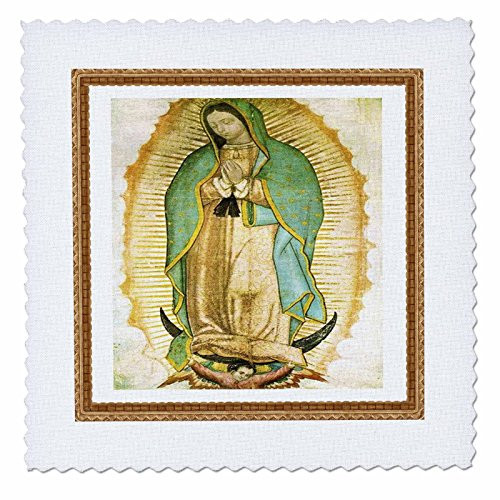 3dRose qs_60684_2 Photo of Painting of Our Lady of Guadalupe Quilt Square, 6 by 6" 3dRose qs_60684_2 Photo of Painting of Our Lady of Guadalupe Quilt Square, 6 by 6"
