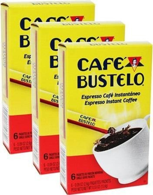 Bustelo Instant Coffee 6 Single Serve Packets. Pack of 3 Bustelo Instant Coffee 6 Single Serve Packets. Pack of 3