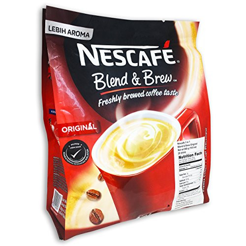 Nescaf 3 in 1 Instant Coffee Sticks ORIGINAL - Best Asian Coffee Imported from Nestle Malaysia (28 Sticks)