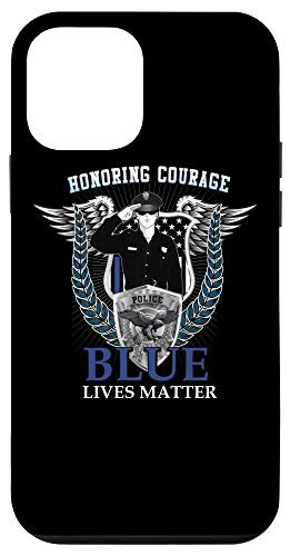 iPhone 12 mini Blue Lives Matter Patriotic Thin Blue Line American Flag Case