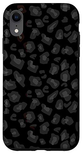 iPhone XR Leopard Case Black Leopard Cheetah Skin Print Pattern Case