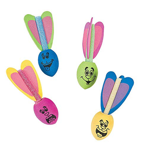 Fun Express - Bunny Ear Missiles  2 Dz  for Easter - Toys - Vehicles - Missiles  and  Launchers - Easter - 24 Pieces