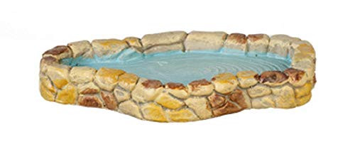 Melody Jane Dollhouse Cream Stone Garden Pond Miniature 112 Scale Accessory