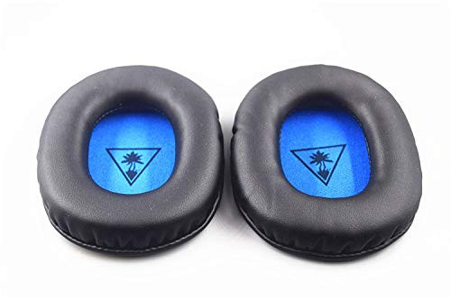 Memory Foam Replacement Earpads for Turtle Beach Ear Force XO Seven XO7 Pro Premium Gaming Headset - Black Blue