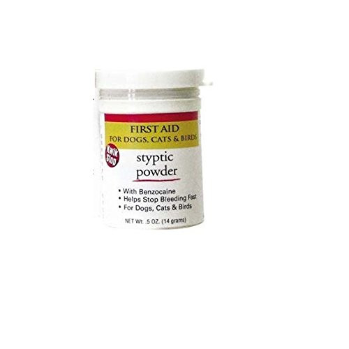 GIMBORN Kwik Stop Styptic Powder Dog Cat  and  Bird Nail Care - 3 Sizes Available Kwik Stop Powder - 0.5 oz