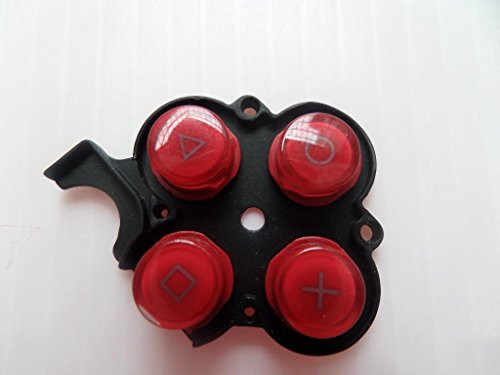 Red Right Button Key Pad Set for Sony PSP 3000 Slim Console Replacement Repair Part