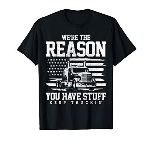 Mens Patriotic Truck Driver American Flag Funny Trucker Gift T-Shirt Mens Patriotic Truck Driver American Flag Funny Trucker Gift T-Shirt