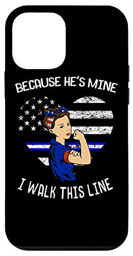 iPhone 12 mini Patriotic American Flag Thin Blue White Line Police Mom Gift Case