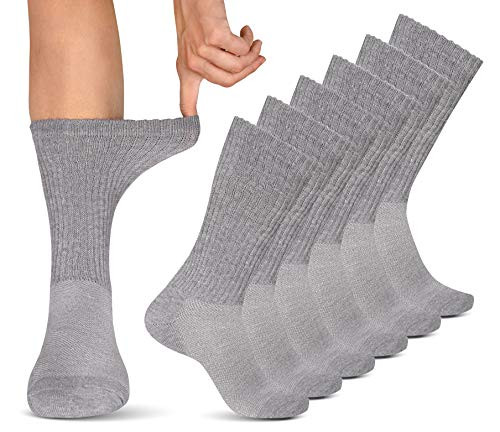 Diabetic Socks Women  and  Men   Wide Non Binding Edema Neuropathy Socks  6-pairs