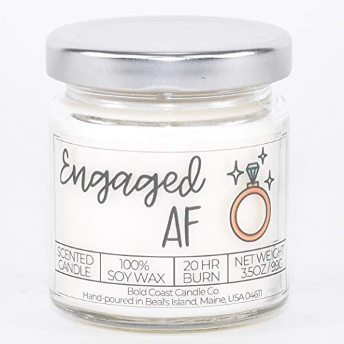 Engaged AF Soy Candle - 3.5 oz - Strawberry Shortcake Scent
