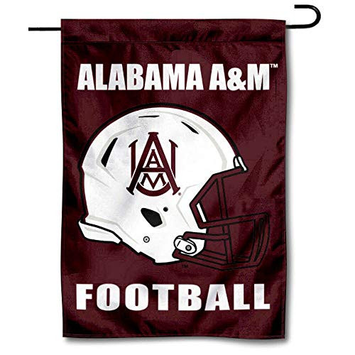 College Flags  and  Banners Co. Alabama A and M Bulldogs Football Helmet Garden Yard Flag