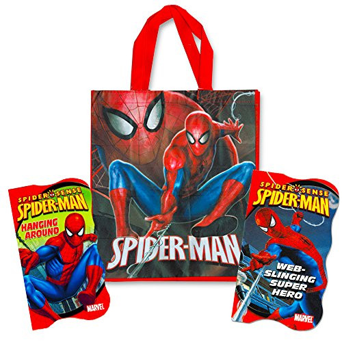 Marvel Spiderman Tote Bag with Spiderman Board Book Set