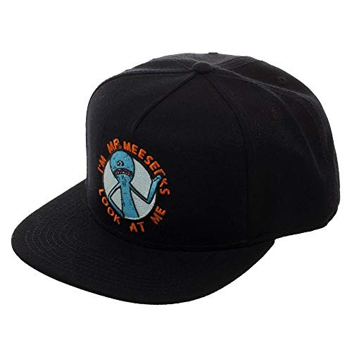 RICK AND MORTY Rick  and  Morty Mr Meeseeks SnapbackBlackOne Size