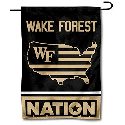 College Flags and Banners Co. Wake Forest Demon Deacons Garden Flag with USA Stars and Stripes Nation College Flags and Banners Co. Wake Forest Demon Deacons Garden Flag with USA Stars and Stripes Nation
