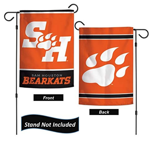 Sam Houston State Bearkats 12.5  x 18 inch Double Sided Yard and Garden College Banner Flag is Printed in The USA