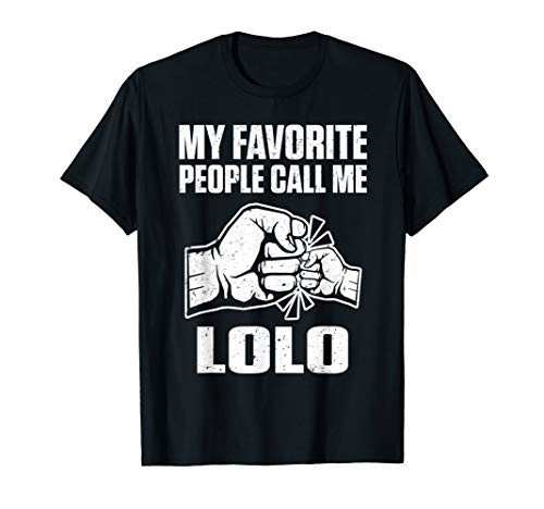 Mens My Favorite People Call Me Lolo Filipino Grandpa Gift T-Shirt