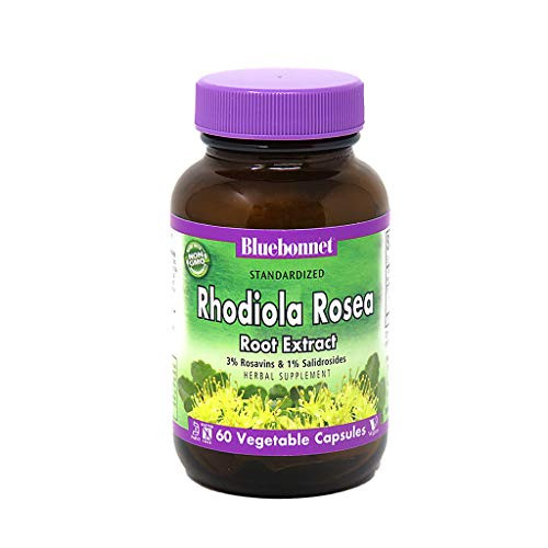 BlueBonnet Rhodiola Rosea Root Extract Supplement 60 Count