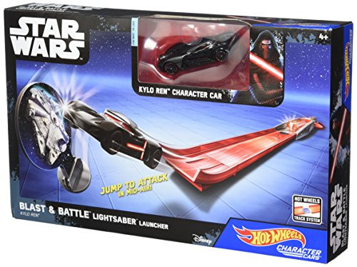 Hot Wheels Star Wars Blast & Battle Lightsaber Launcher Kylo Ren Vehicle