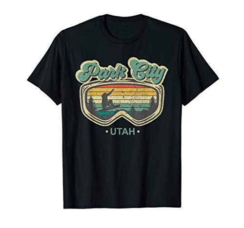 Park City Utah Retro Snowboarding Resort Vacation Gift Idea T-Shirt Park City Utah Retro Snowboarding Resort Vacation Gift Idea T-Shirt