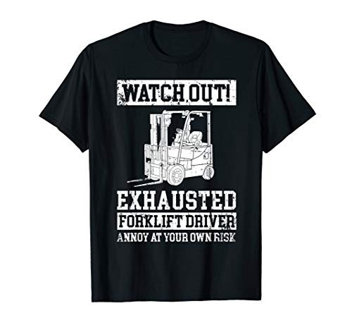 Funny Forklift Operator Warehouse Truck Driver Gift For Men T-Shirt