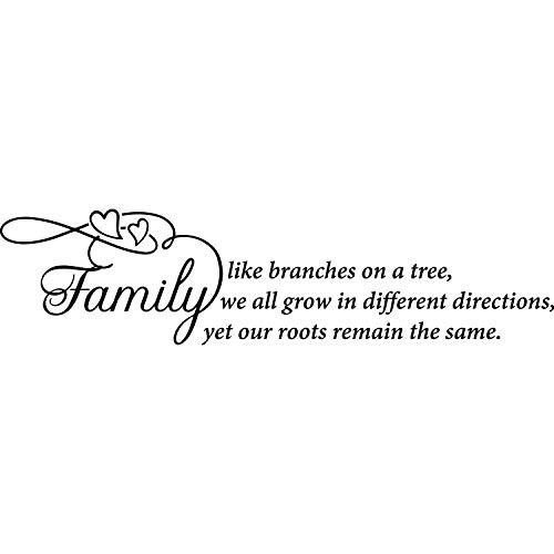 My Vinyl Story Family Like Branches On A Tree Wall Sticker Family Wall Decal for Living Room Dining Decor Sign Quote Wall Art Vinyl Wall Decal Kitchen Bed Room Words and Saying Rustic Farmhouse