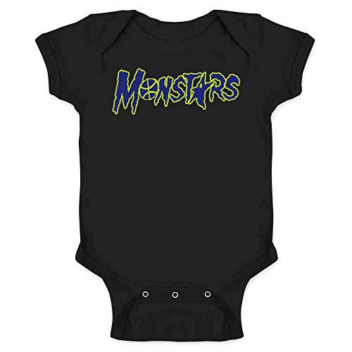 Pop Threads Monstars Basketball Halloween Costume Black 6M Infant Baby Boy Girl Bodysuit