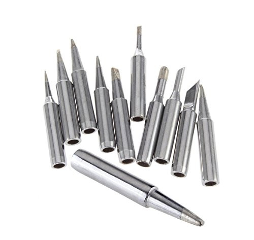 YXQ 11pcs 900M-T Solder Soldering Iron Tip for Hakko Station 933 907 936