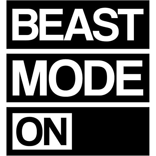 My Vinyl Story   Beast Mode On   Motivational Large Gym Wall Decal Quote for Home Gym Workout Fitness Motivational Wall Art Decor Vinyl Removable Sticker