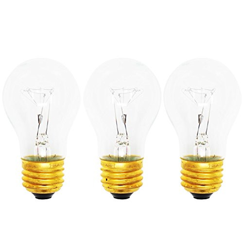 3-Pack Replacement Light Bulb for Part Number W10194422 - Compatible Part Number 8009 Light Bulb