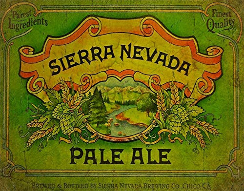 Pozino Sierra Nevada Pale Ale Pub bar Tavern Man cave Metal tin Sign