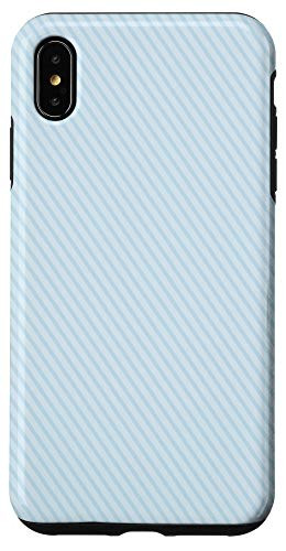 iPhone XS Max Design Gift Cool Abstract Line Pattern White Light Blue Deco Case