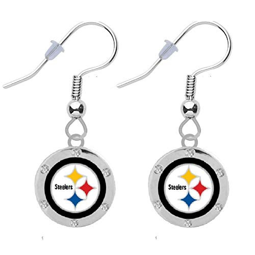 Pittsburgh Crystal Earrings Pierced