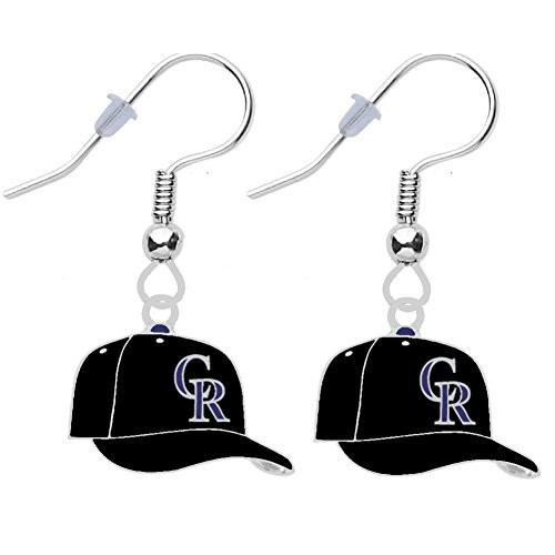 Rockies Cap Earrings Pierced